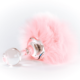 Classic Magnetic Faux Fur Bunny Tail Short-Small Plug
