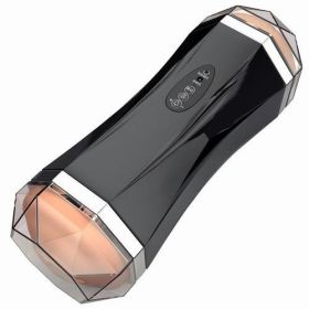 3 in 1 Male Masturbators Adult Sex Toys with Realistic Textured Mouth Vagina and Tight Anus, Men's Pocket Pussy (Color: Black)