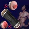 3 in 1 Male Masturbators Adult Sex Toys with Realistic Textured Mouth Vagina and Tight Anus, Men's Pocket Pussy