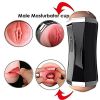 3 in 1 Male Masturbators Adult Sex Toys with Realistic Textured Mouth Vagina and Tight Anus, Men's Pocket Pussy